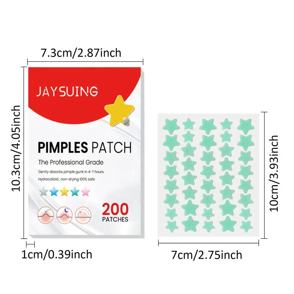 Invisible Acne Pimple Patch (200pcs/set): Professional Skin Care for Repairing, Healing, and Absorbing Acne Spots