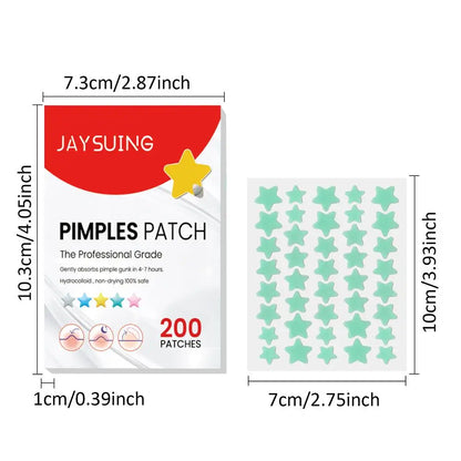 Invisible Acne Pimple Patch (200pcs/set): Professional Skin Care for Repairing, Healing, and Absorbing Acne Spots