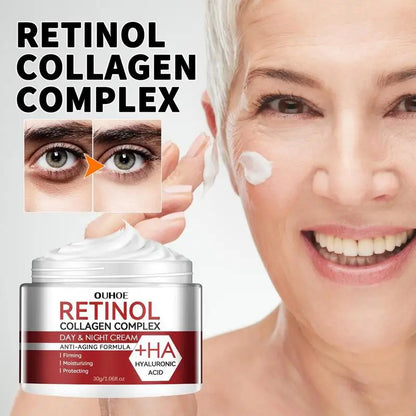 Retinol Face Cream: Moisturizing, Firming, Brightening - Skincare with Collagen & Hyaluronic Acid