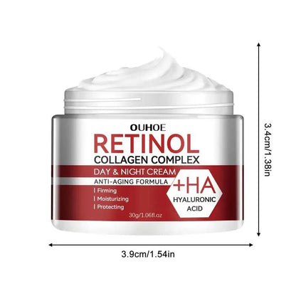 Retinol Face Cream: Moisturizing, Firming, Brightening - Skincare with Collagen & Hyaluronic Acid