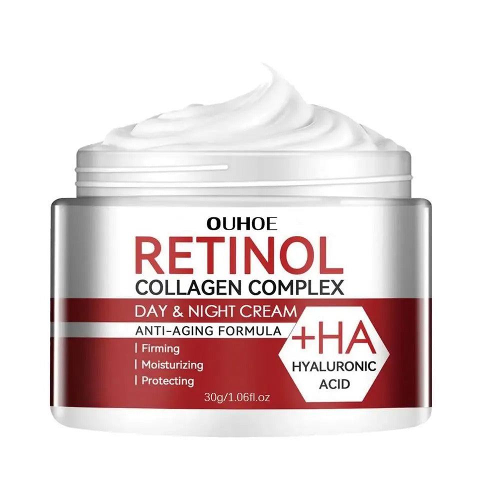 Retinol Face Cream: Moisturizing, Firming, Brightening - Skincare with Collagen & Hyaluronic Acid